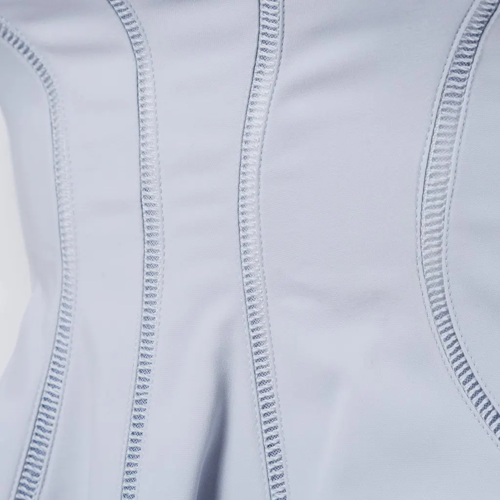 Miu Miu Pale Blue Structured Cocktail Dress - '10s Red Good - Model View