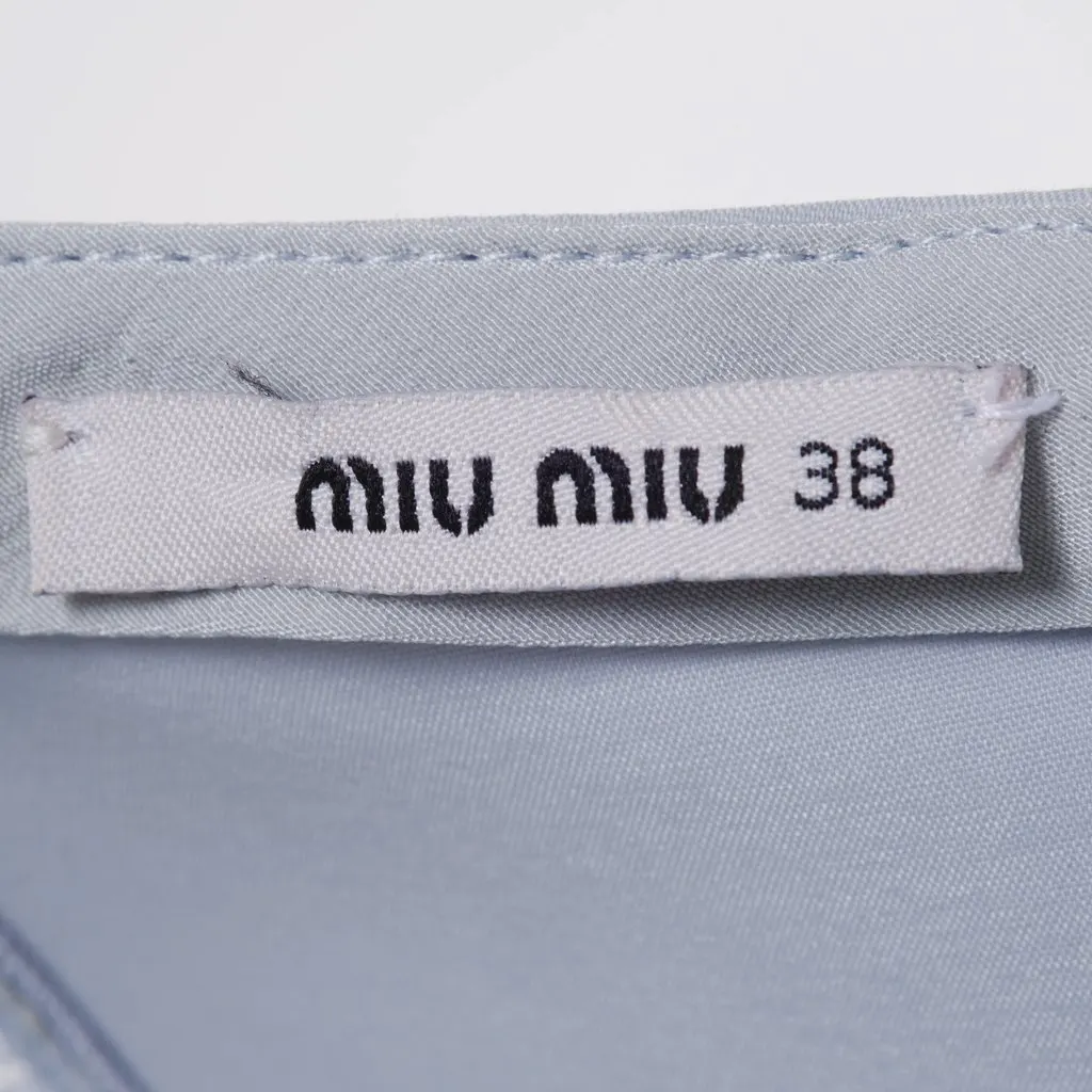Miu Miu Pale Blue Structured Cocktail Dress - '10s Red Good - Box View