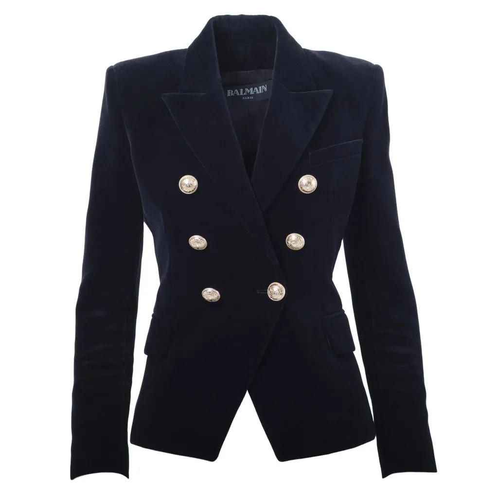 Balmain Velvet Set - '00s Black Velvet Good - Model View