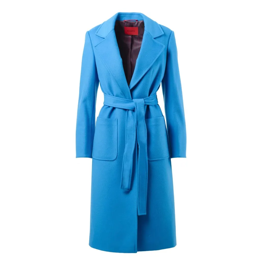 Max & Co Wool Coat - '20s MultiColor Wool Good - Front View