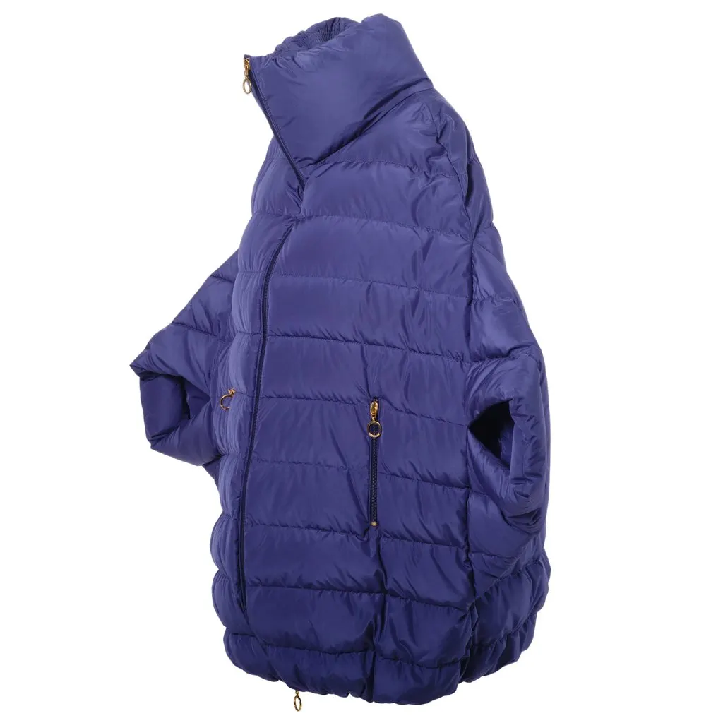 Moncler Oversized Down Jacket With Kimono Sleeves - '20s MultiColor Good - Back View