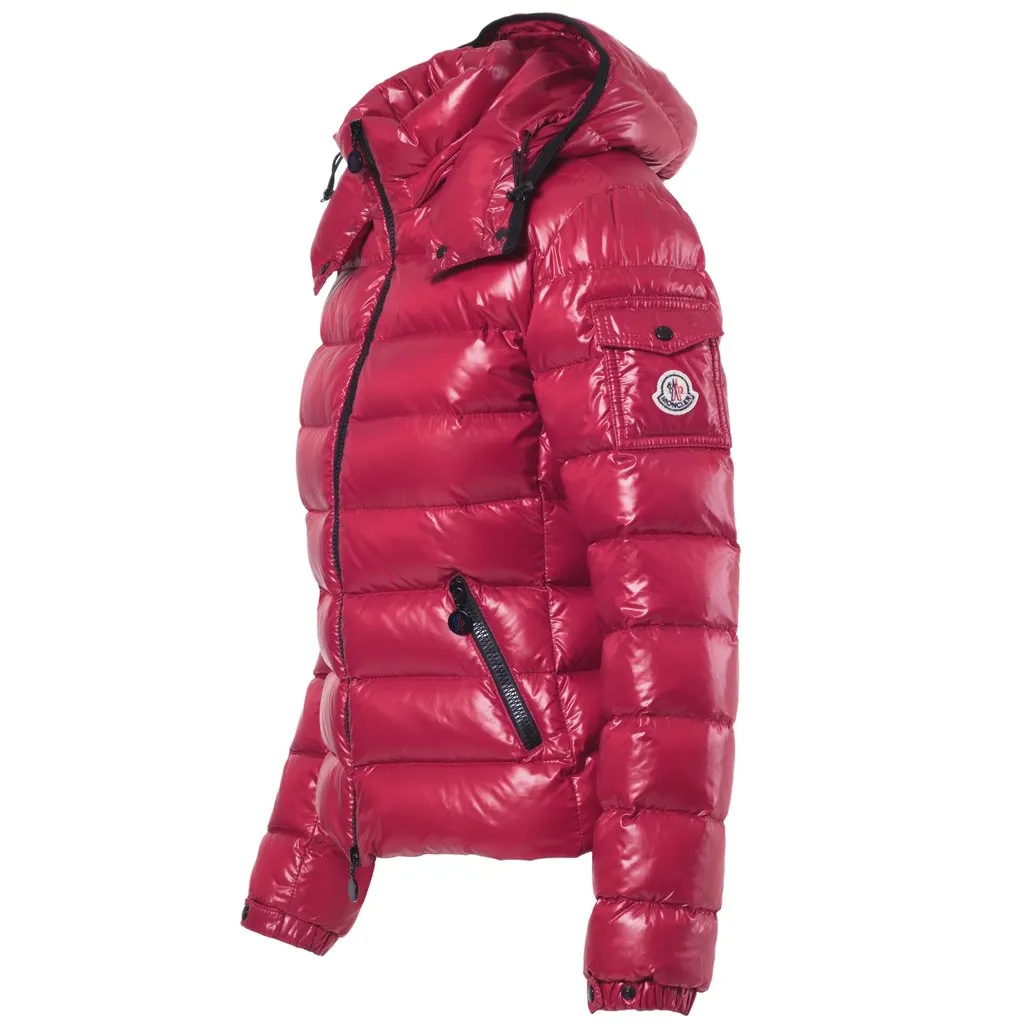 Moncler Women’s Glossy Red Jacket - '20s Red Good - Back View