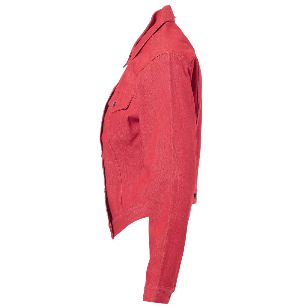 Gucci Denim Red Jacket - 90's Red Denim Good - Back View