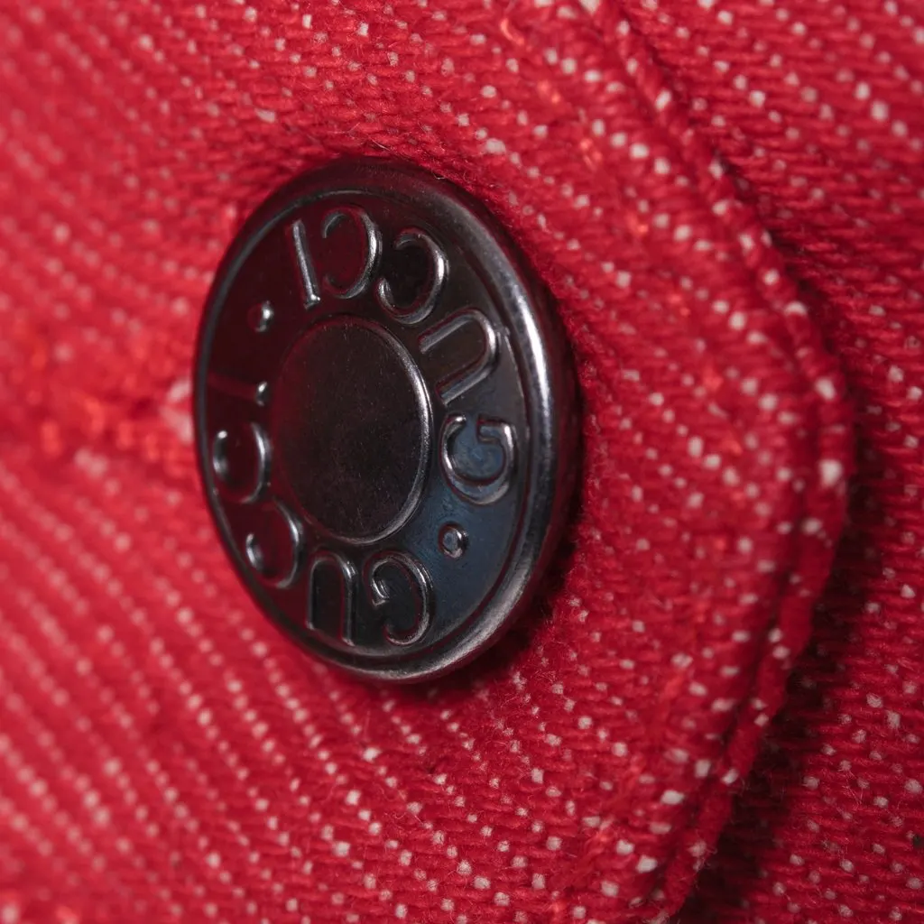 Gucci Denim Red Jacket - 90's Red Denim Good - Box View