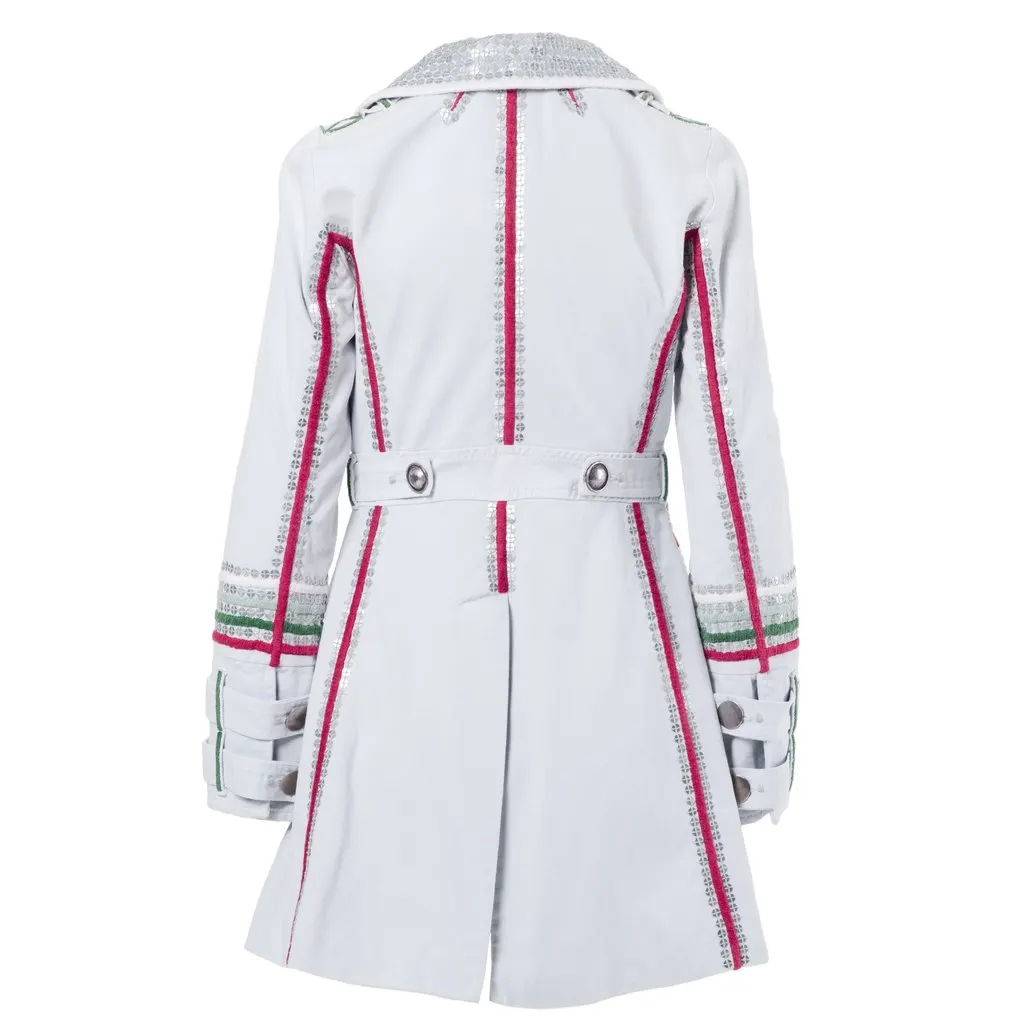 Unsigned Isabela Capeto Women’s White Tailored Coat  - '00s White Good - Inside View