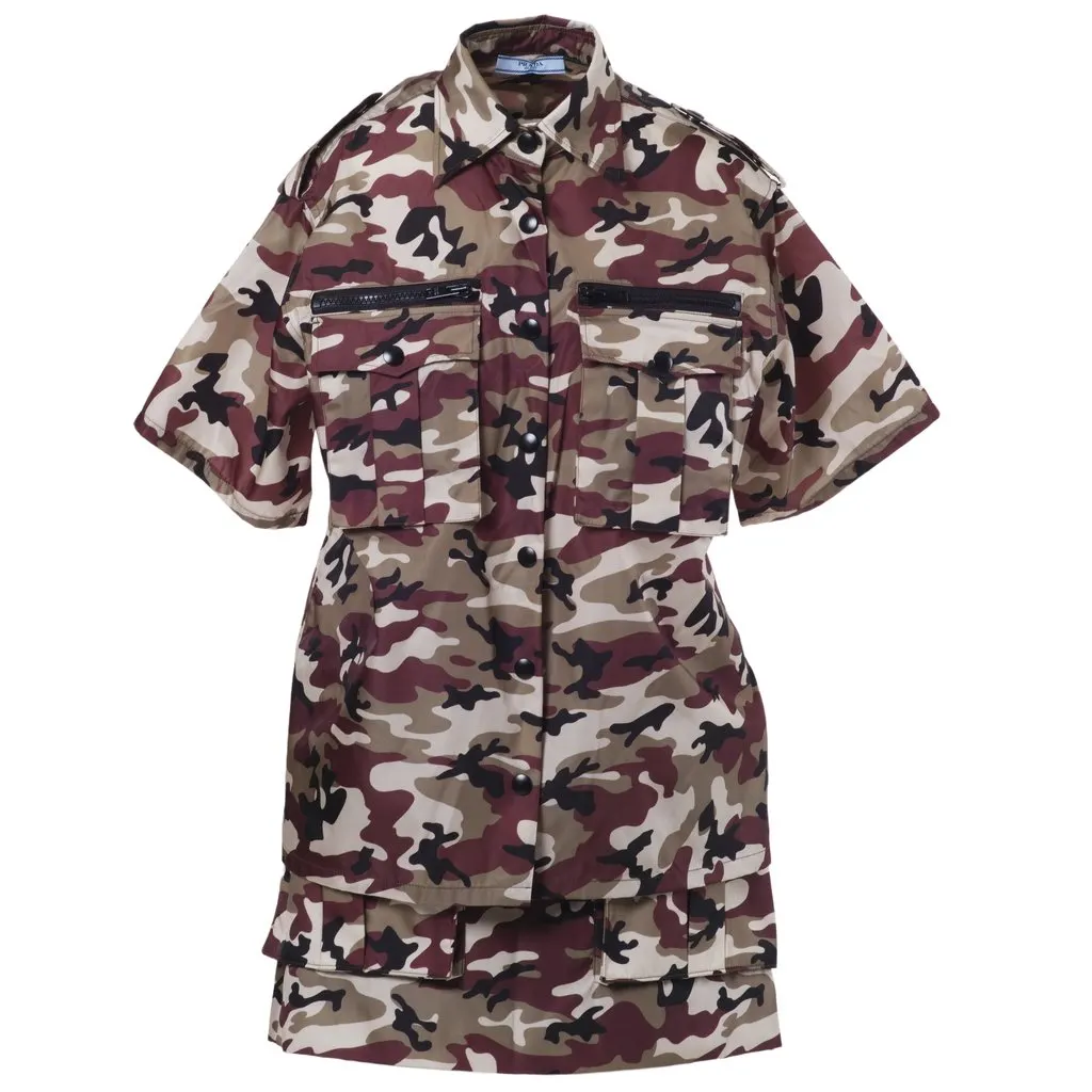Prada Women's Camouflage Set - '20s Red Good - Front View
