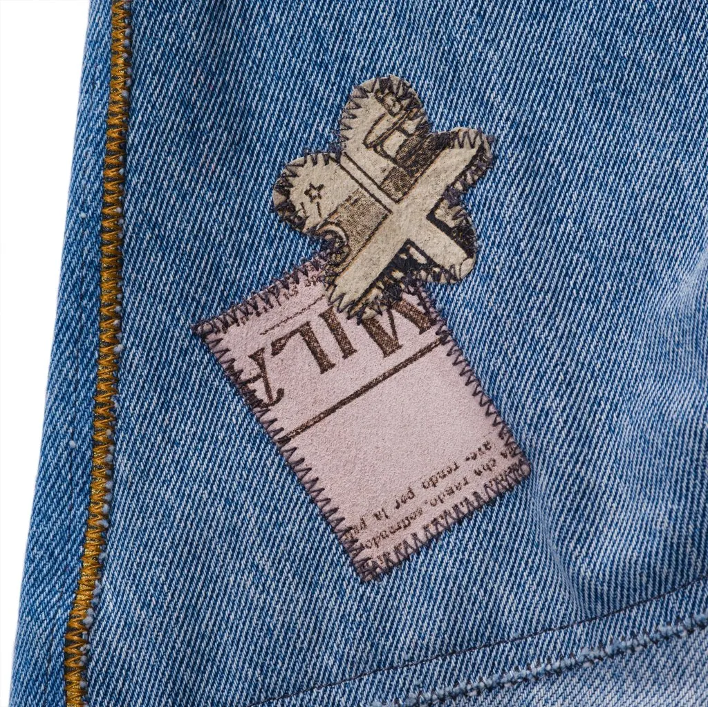 Roberto Cavalli Patchwork Jeans - '00s MultiColor Denim Good - Inside View