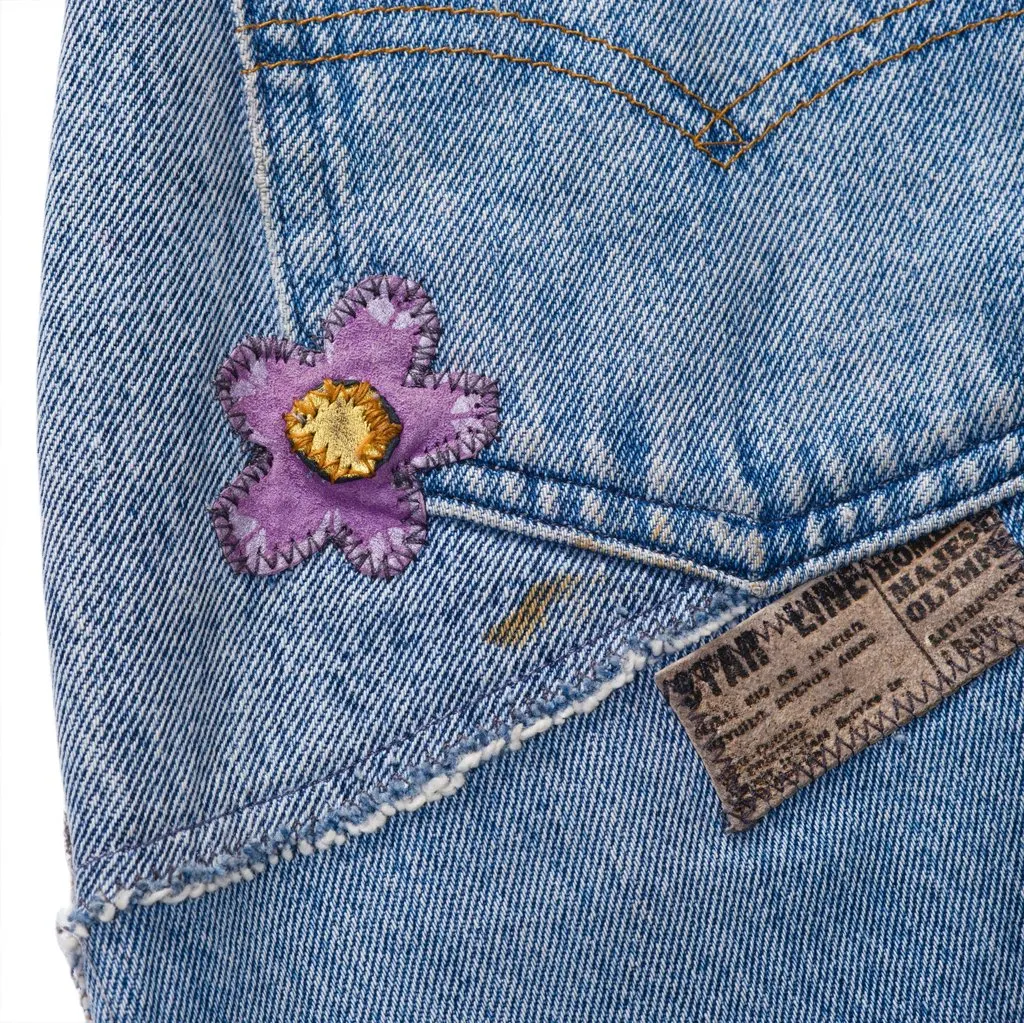 Roberto Cavalli Patchwork Jeans - '00s MultiColor Denim Good - Model View
