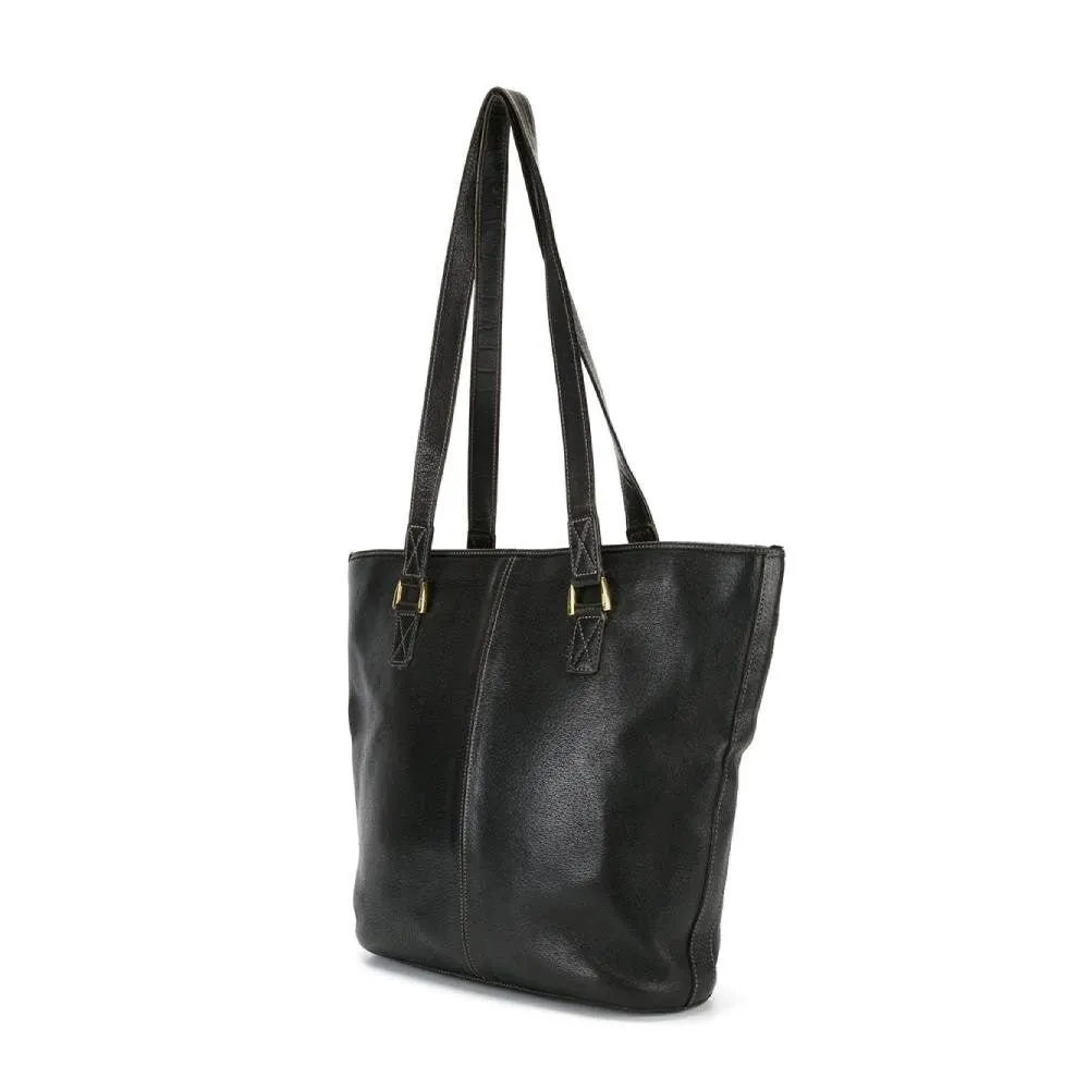 Gianfranco Ferré Dark Brown Leather Bag - '80s Brown Leather Good - Inside View
