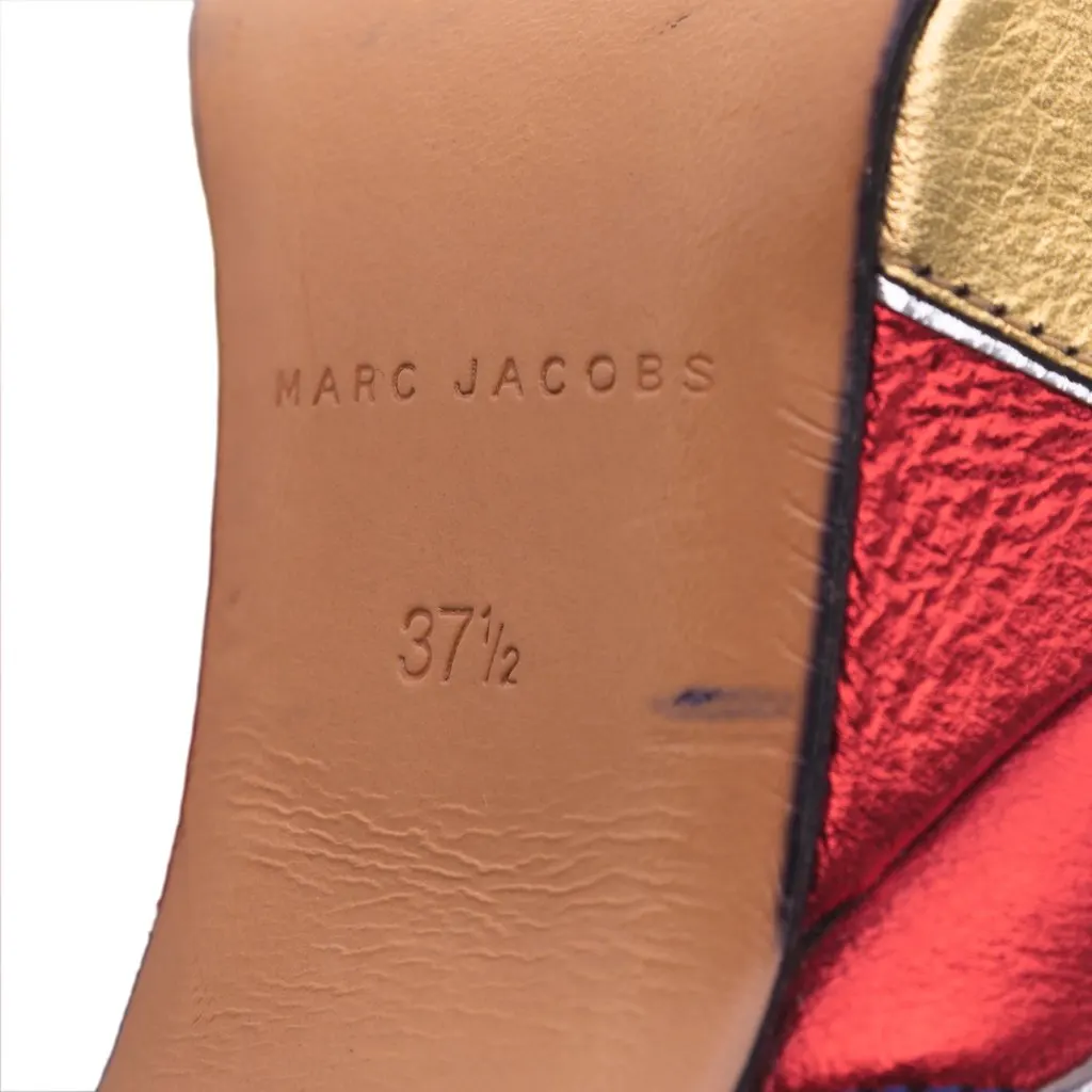 Marc Jacobs Multicolor Leather Platform Pumps - '10s Blue Leather Good - Box View
