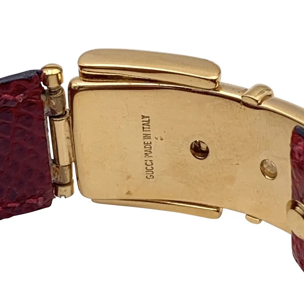 Gucci Bracelet Red Leather Good - Inside View