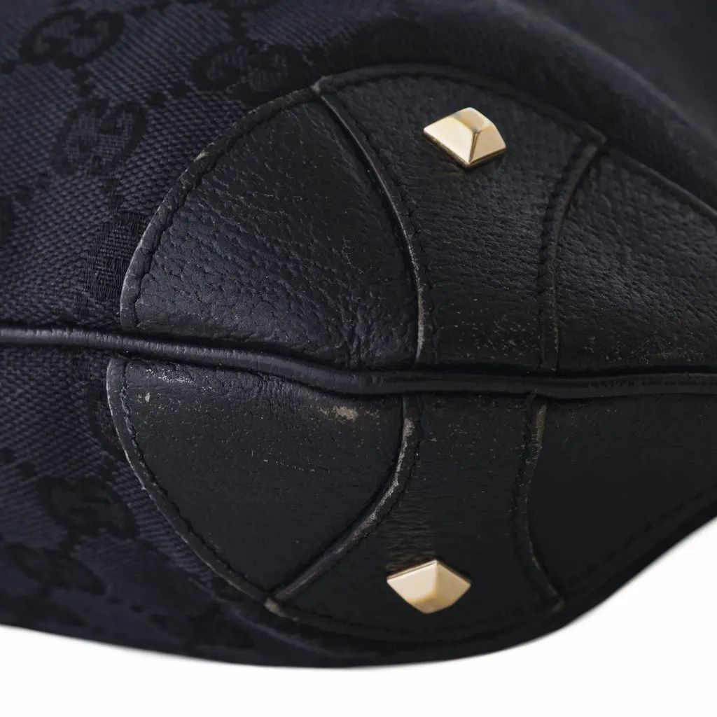 Gucci Jackie Hobo Bag - '10s MultiColor Canvas Good - Model View