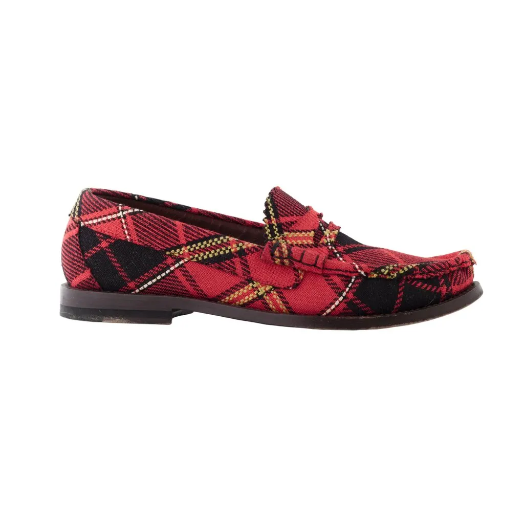 Vivienne Westwood Tartan Loafers - '00s MultiColor Good - Front View