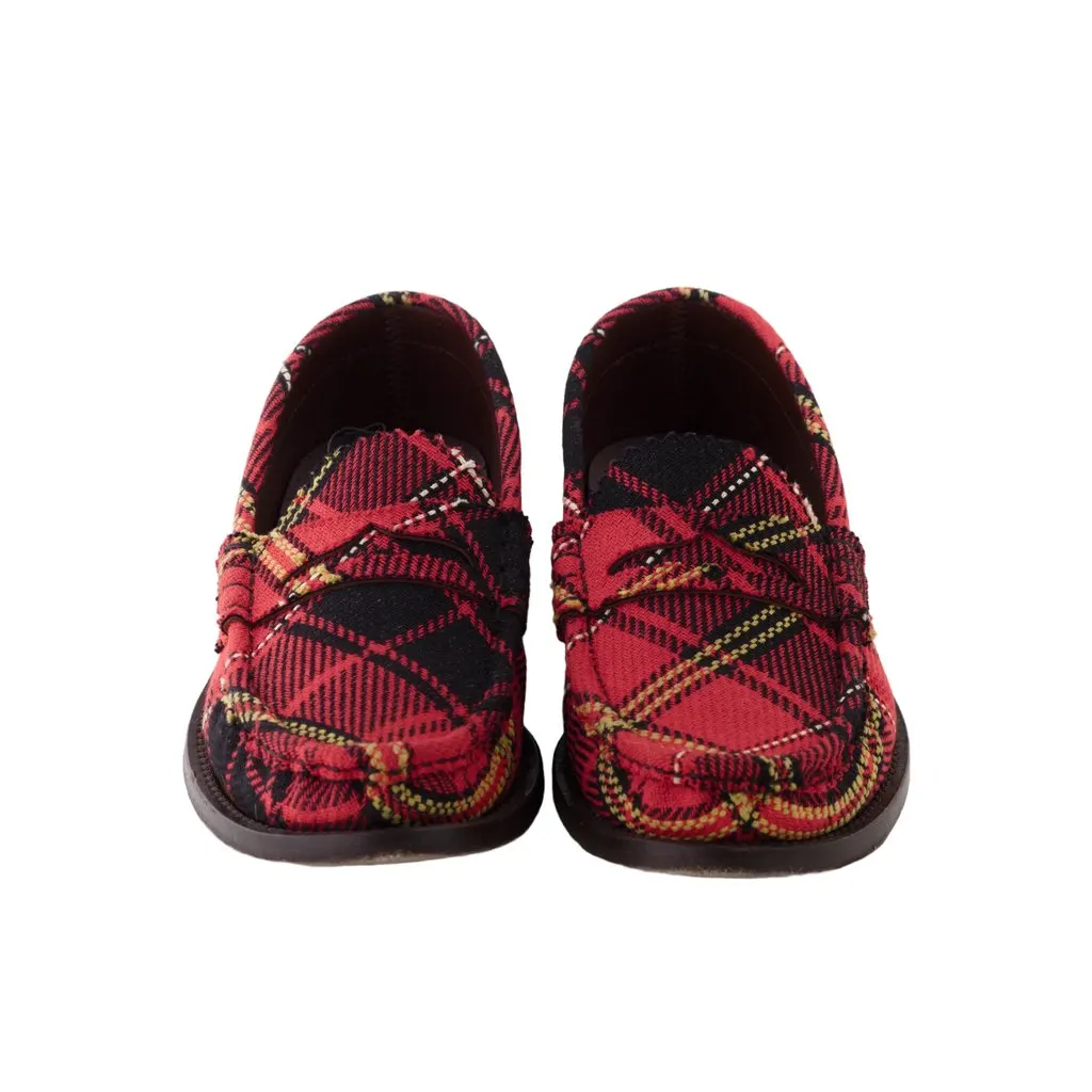 Vivienne Westwood Tartan Loafers - '00s MultiColor Good - Back View