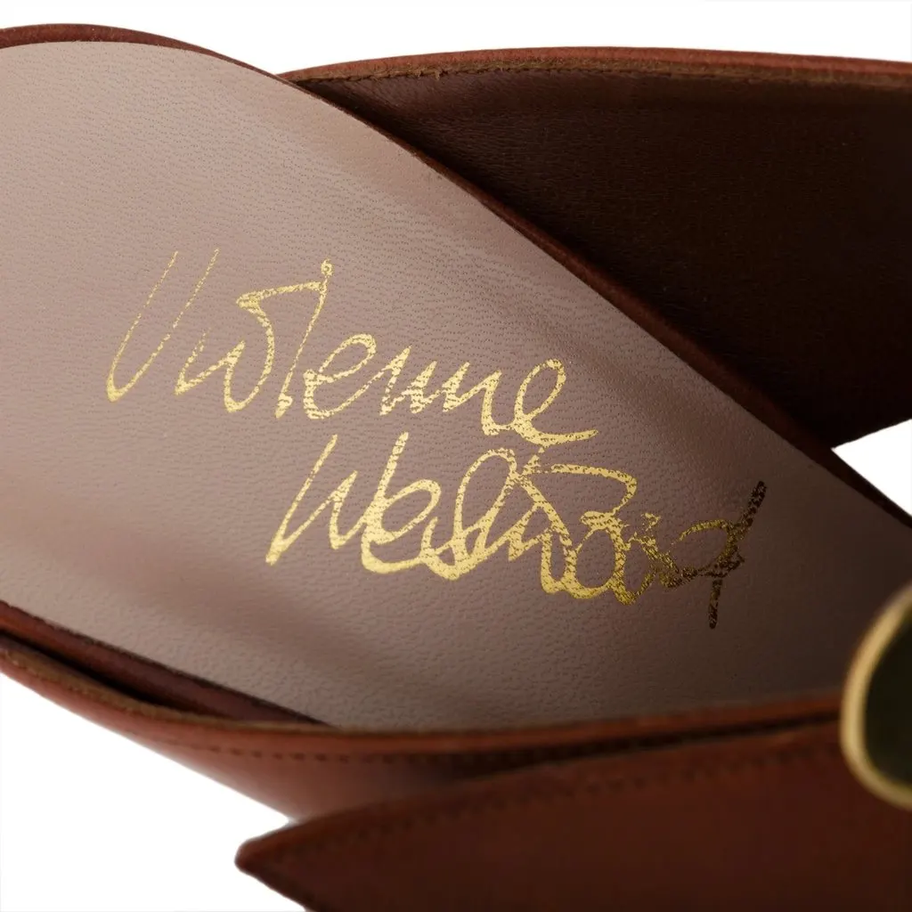Vivienne Westwood Leather High-Heel Frame Sandals - '00s MultiColor Leather Good - Model View