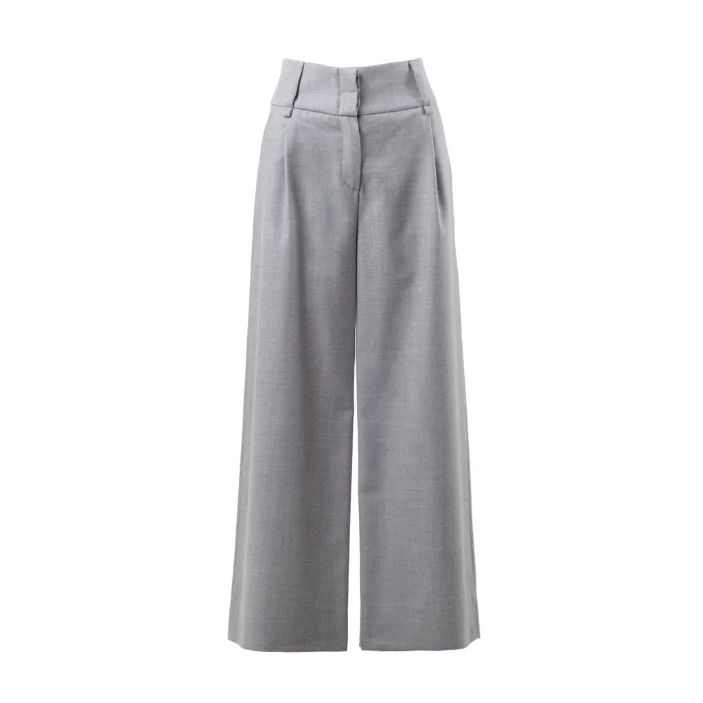 Vivienne Westwood Leg Trousers - '00s Grey Good - Front View