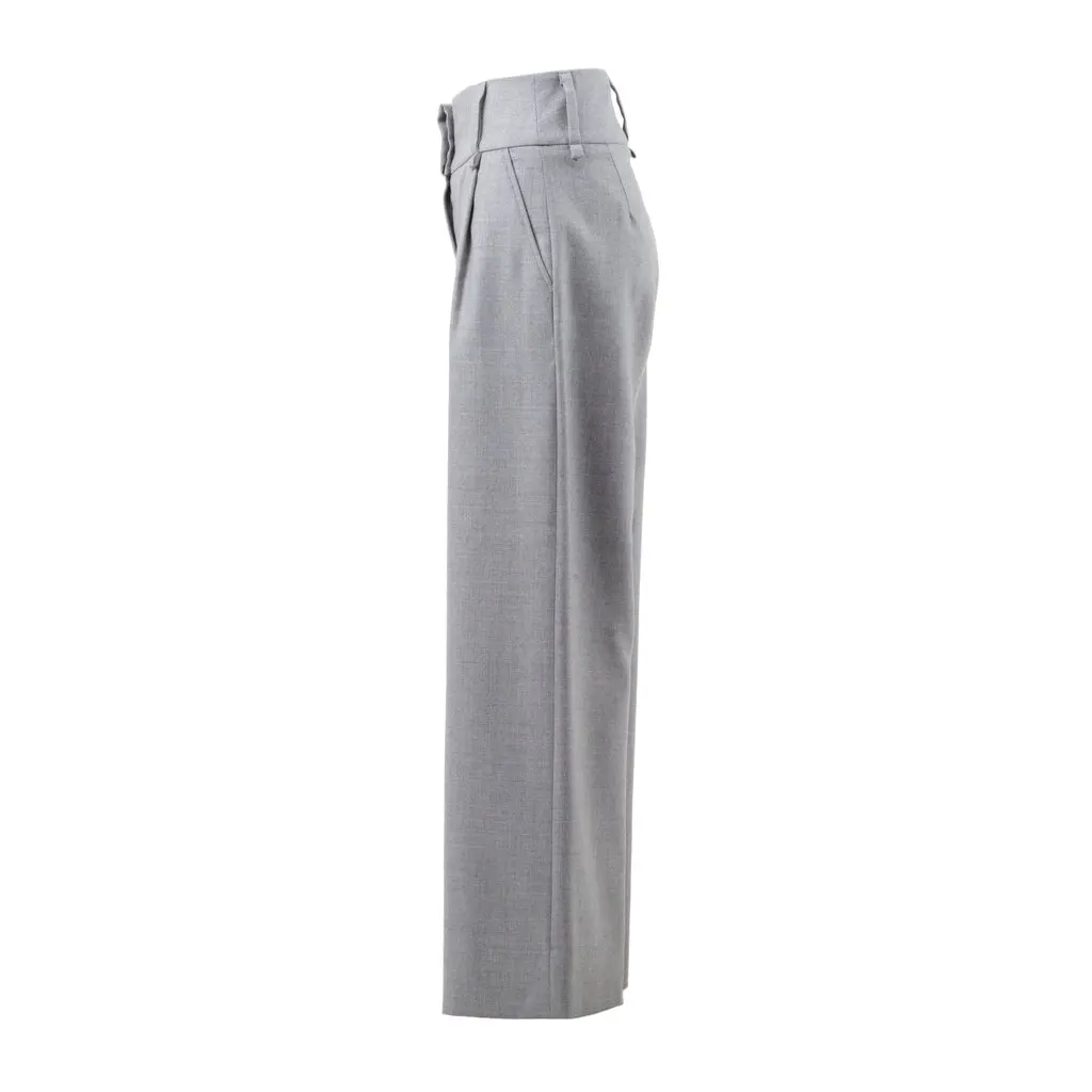 Vivienne Westwood Leg Trousers - '00s Grey Good - Back View