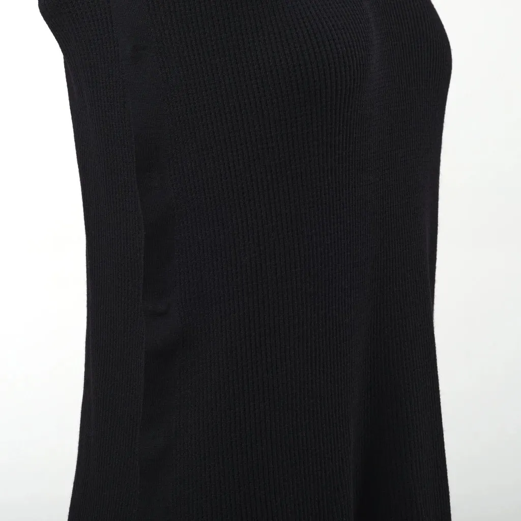Unsigned Roberta Furlanetto Knit Sweater - '00s Black Good - Model View