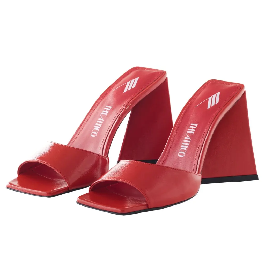 Unsigned The Attico Devon Sandals - '20s Red Good - Back View