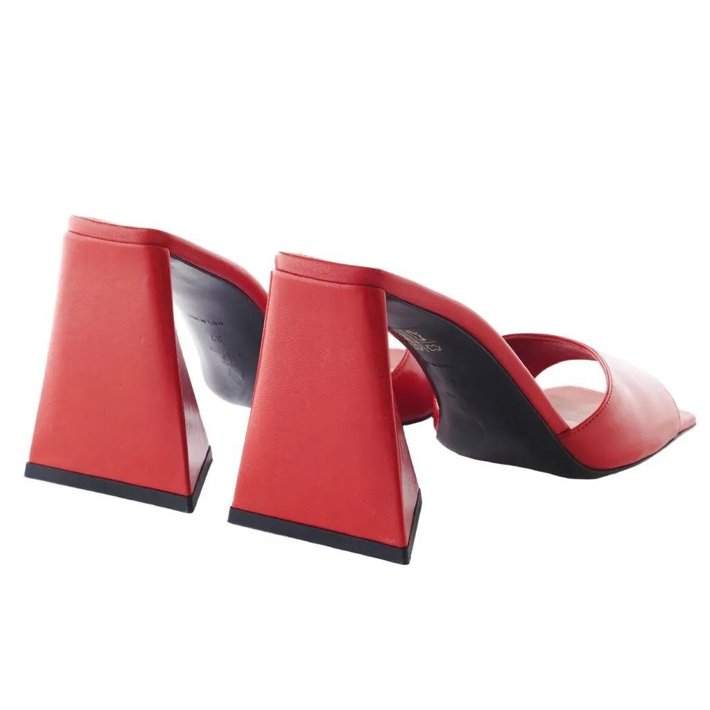 Unsigned The Attico Devon Sandals - '20s Red Good - Inside View