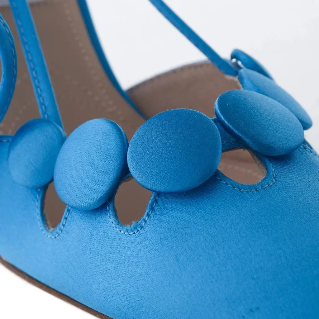Unsigned Le Memoire Satin Laced Up Pump - '20s MultiColor Satin Good - Box View