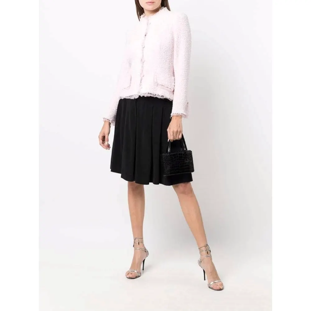 Chanel Black Paneled Skirt - '90s Black Good - Back View