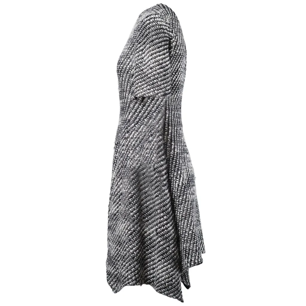 Stella McCartney Asymmetric Tweed Mini Dress - '10s Red Tweed Good - Back View