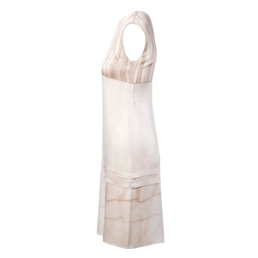 Prada Midi Silk Dress - '00s Pink Silk Good - Inside View