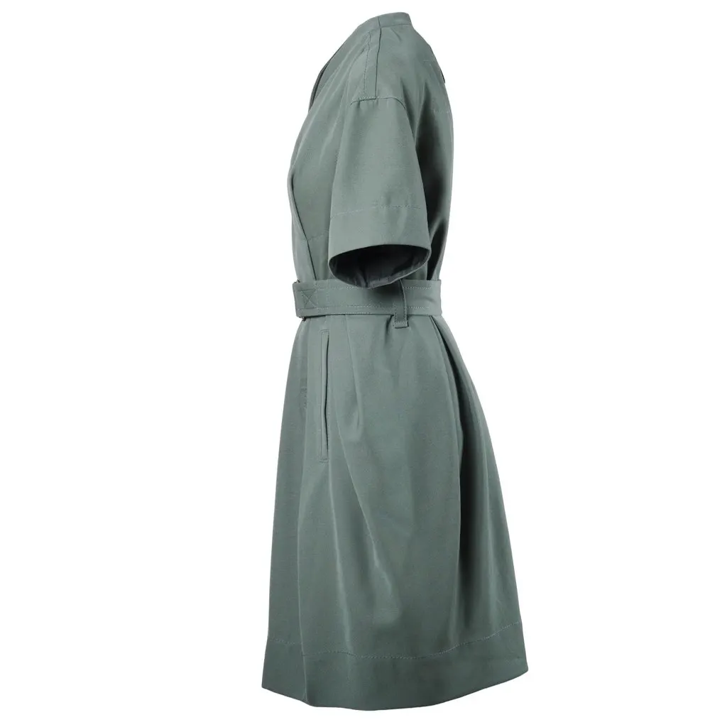 Marc Jacobs Midi dress - '10s Green Wool Good - Back View