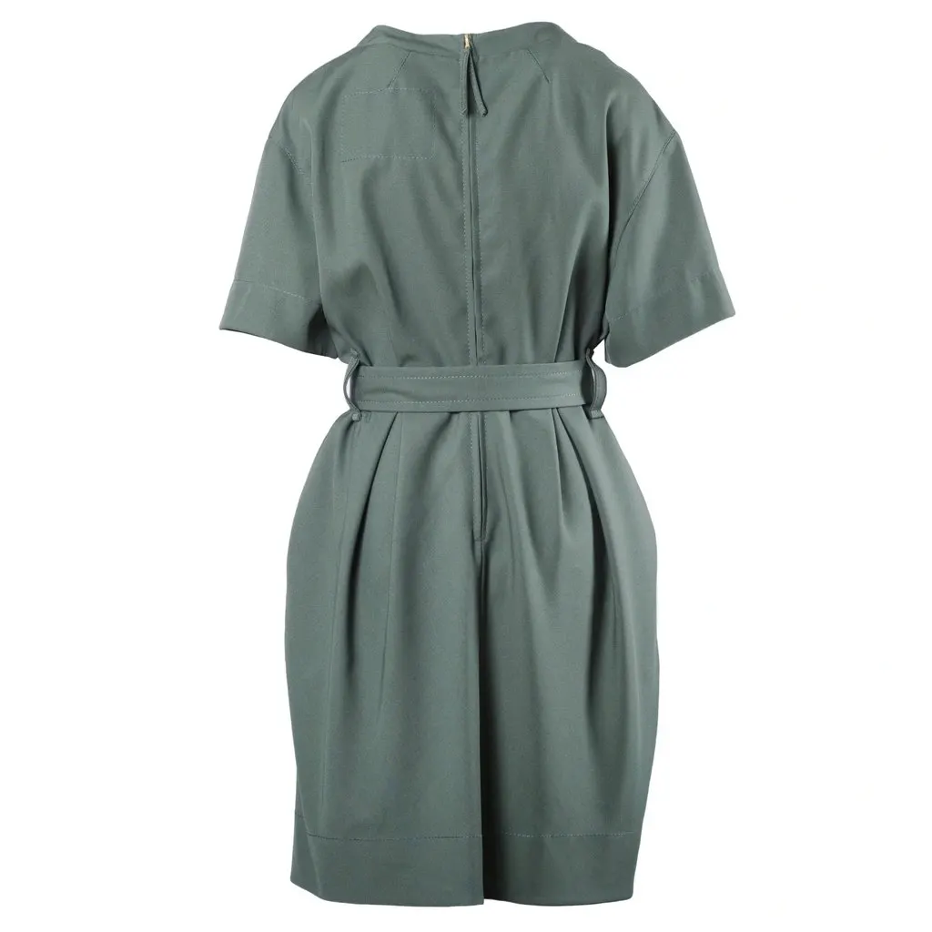 Marc Jacobs Midi dress - '10s Green Wool Good - Inside View