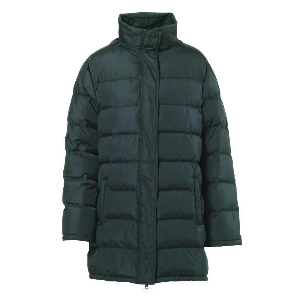 Prada Long Down Coat - '20s Green Good - Front View