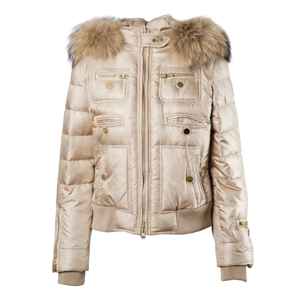 Fay Beige Puffer Jacket - '10s Beige Good - Front View