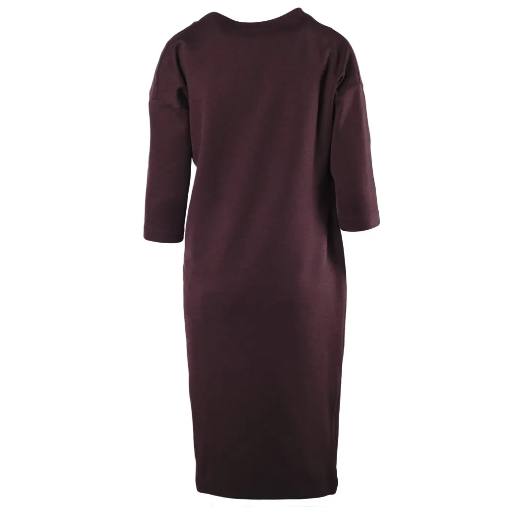 Jil Sander Burgundy Dress - '10s Burgundy Good - Inside View