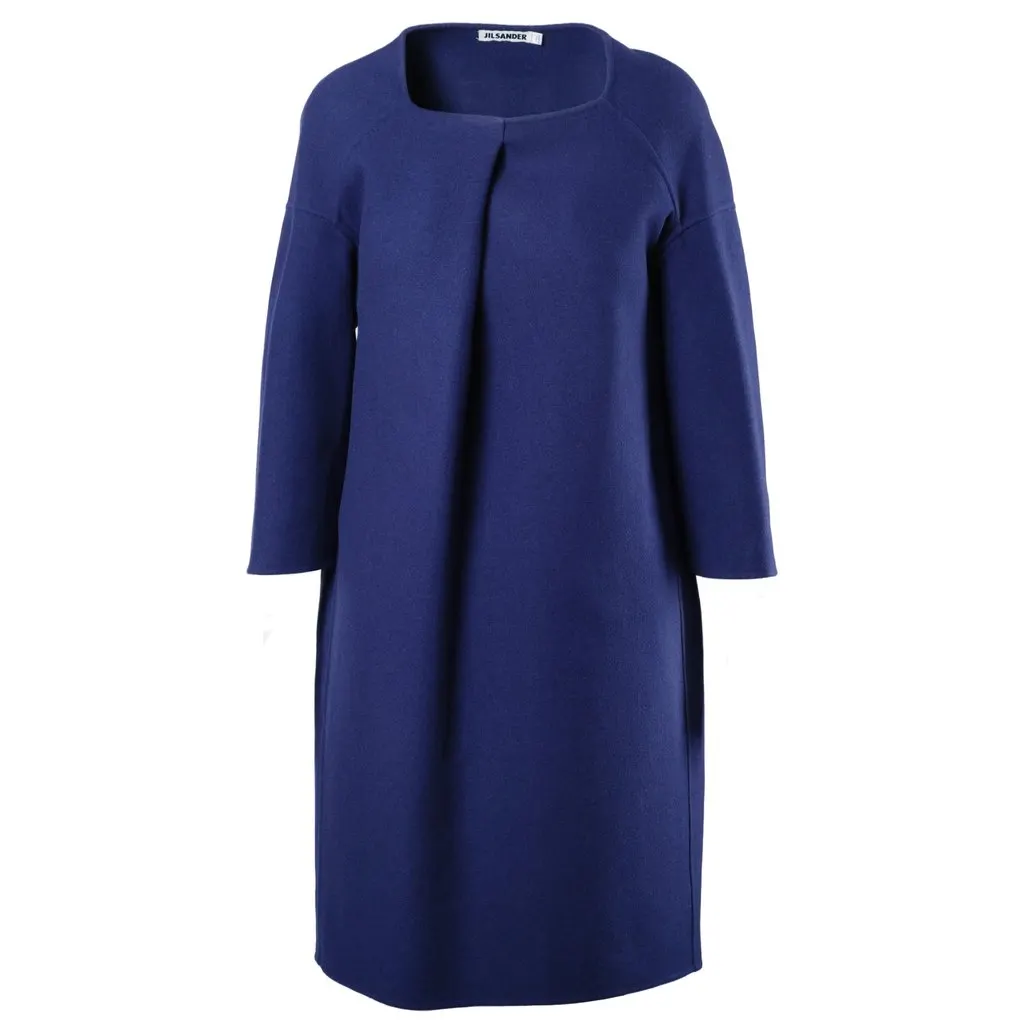 Jil Sander Blue Dress - '10s Blue Good - Front View