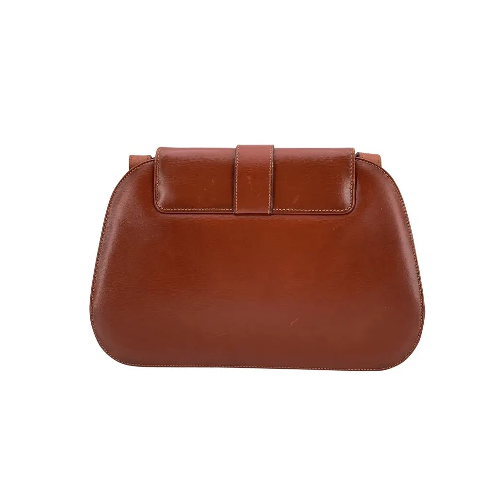 Dior Shoulder Bag Vintage Brown Leather Good - Inside View