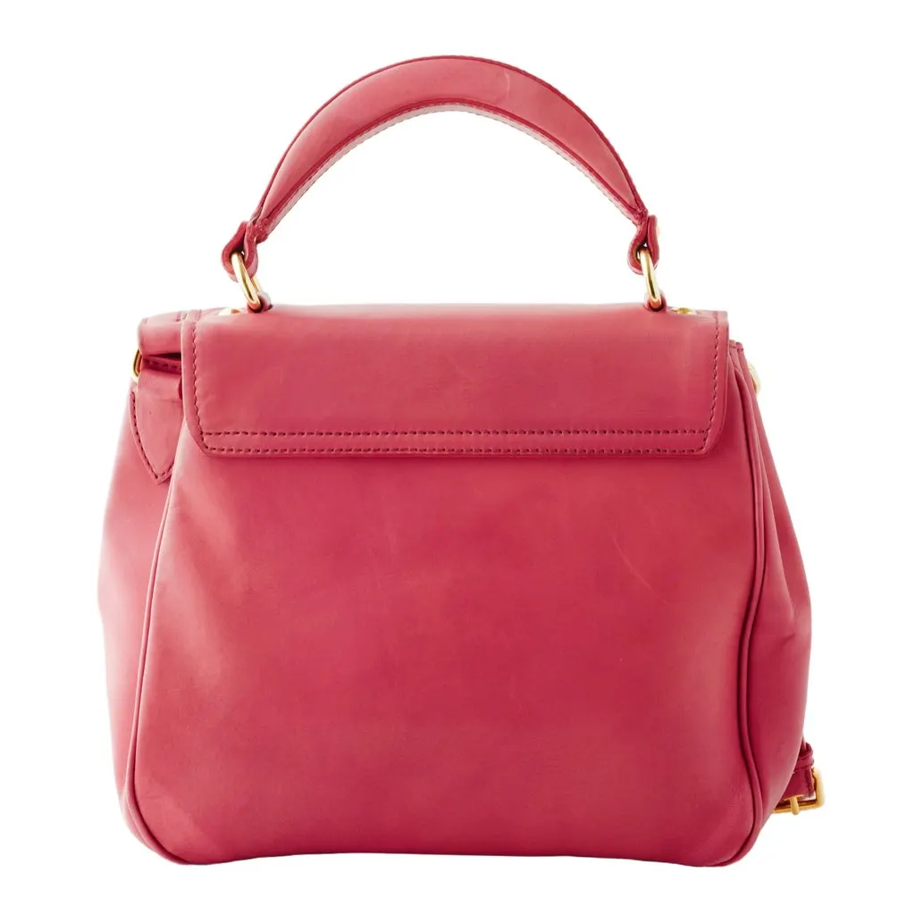 Miu Miu Cherry Red Shoulder Bag - '10s Red Leather Good - Inside View