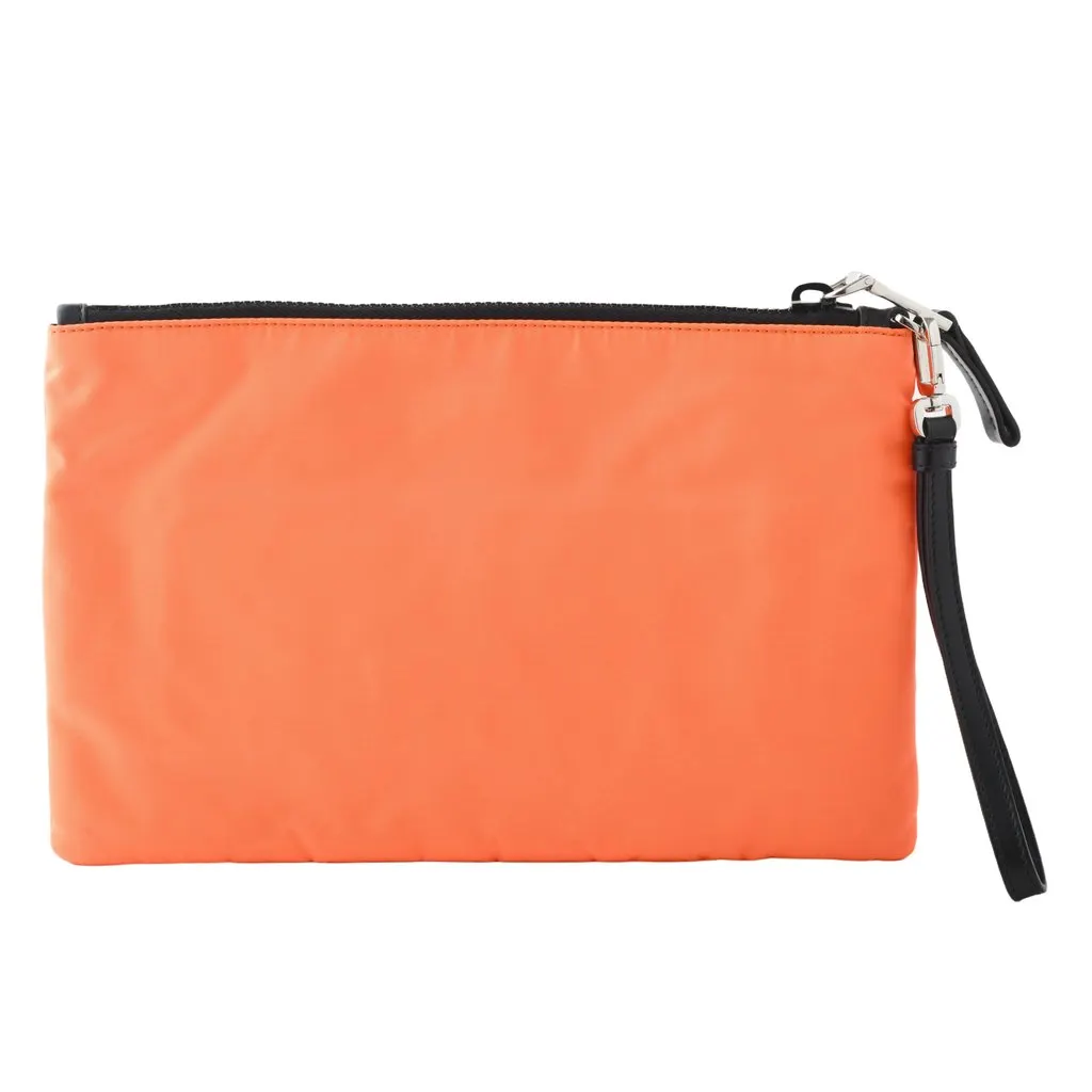 Prada Tessuto Clutch Orange - '10s Orange Good - Back View