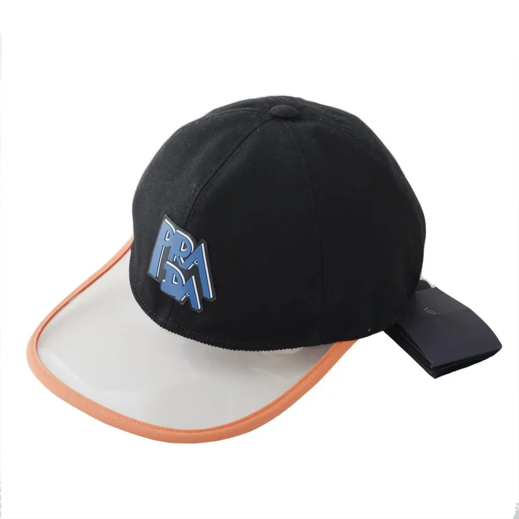 Prada Black Cap - '20s Black Cotton Good - Back View