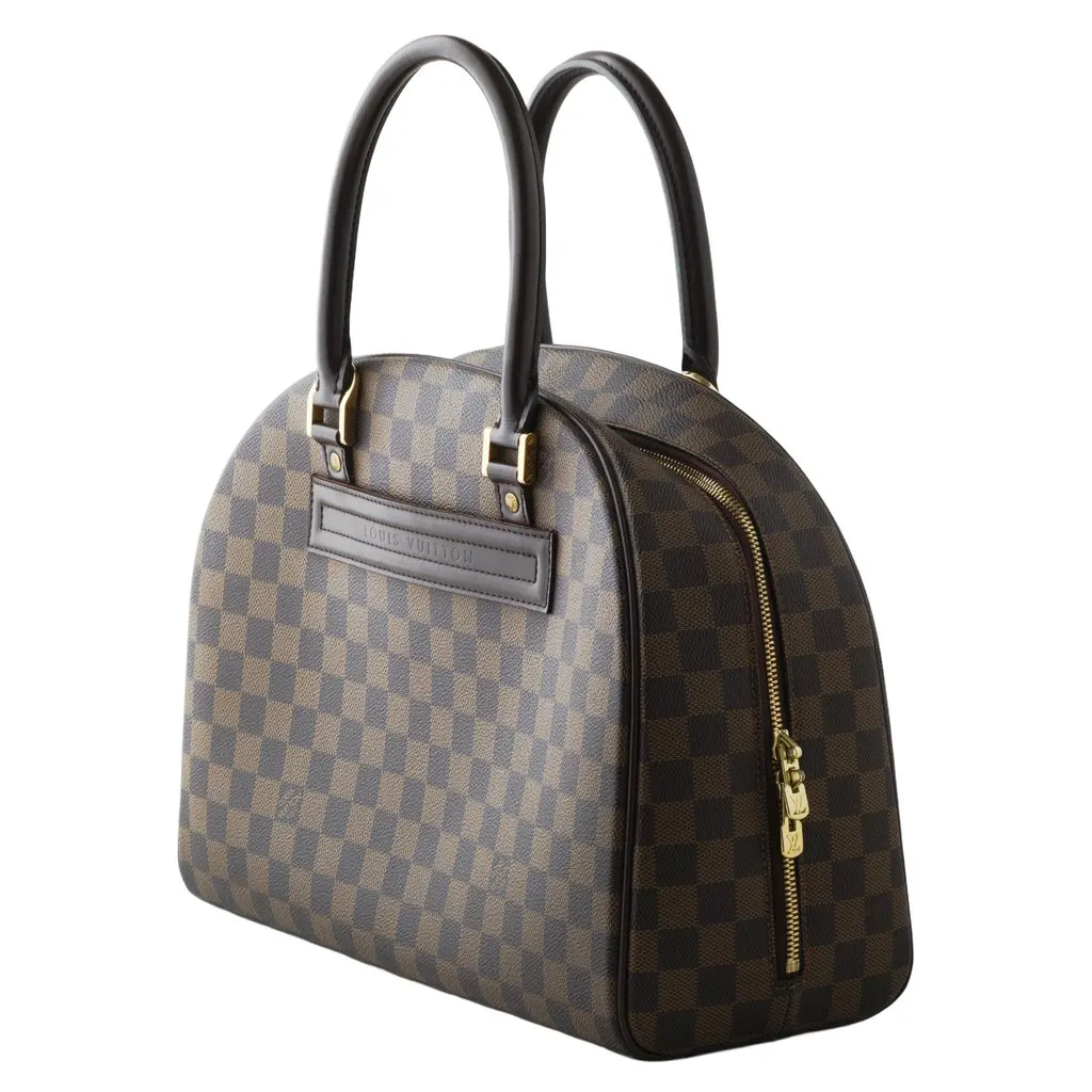 Louis Vuitton Damier Ebene Nolita Bag - '20s Brown Canvas Good - Back View