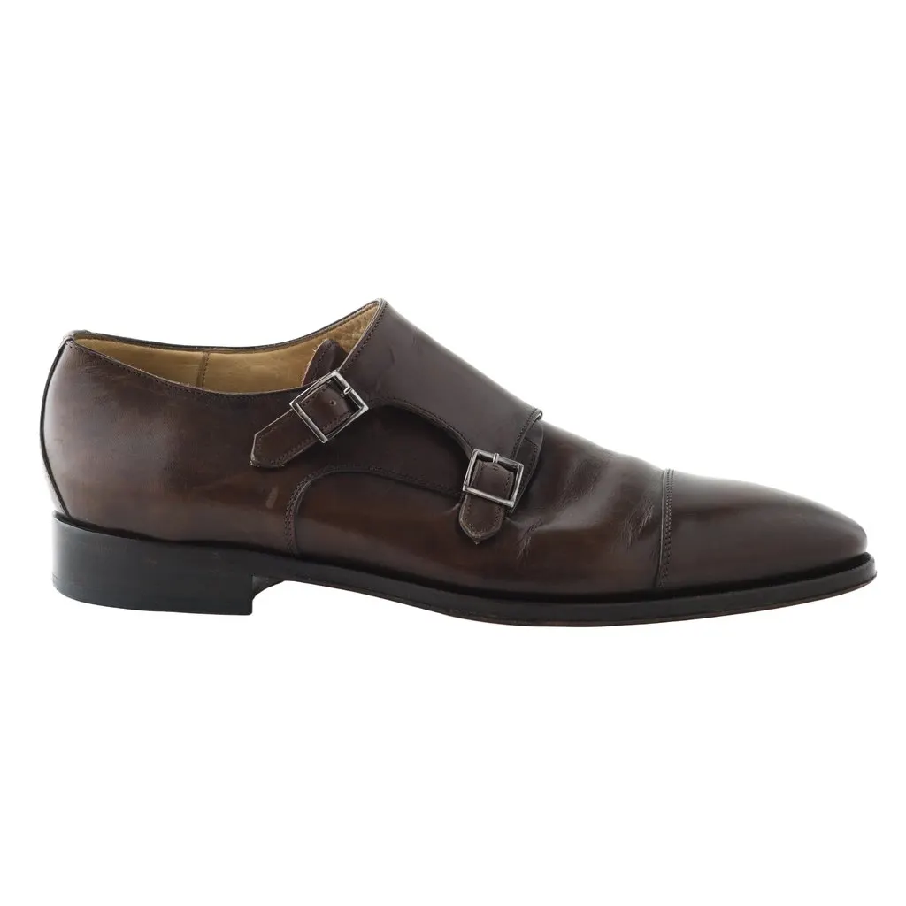 Unsigned Giovanni Aiello Leather Loafers - '10s Brown Leather Good - Front View