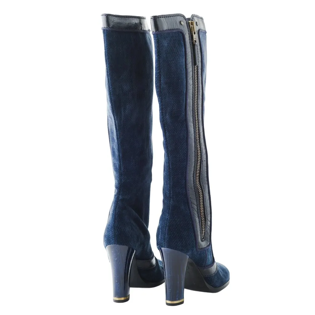 Stella McCartney Denim Boots - '10s MultiColor Denim Good - Inside View