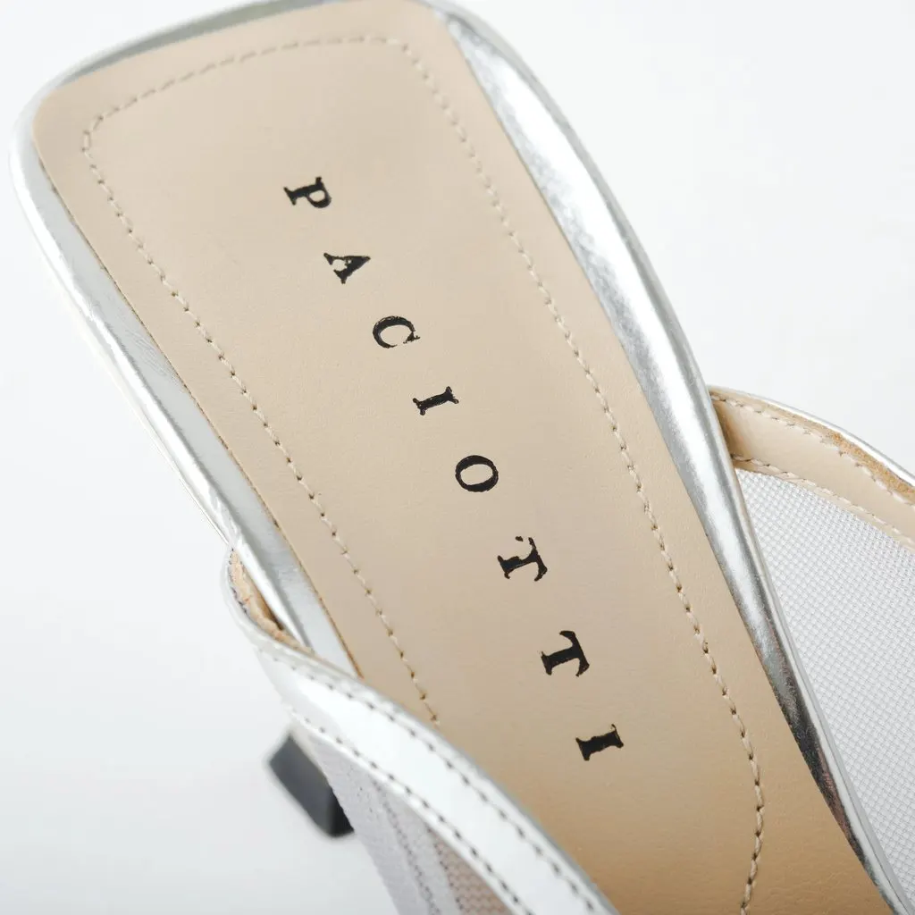 Cesare Paciotti Silver Pumps - '10s Silver Good - Model View