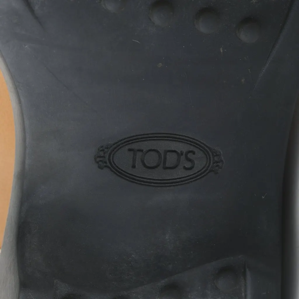 Tod's Brown Leather Riding Boots - '10s Brown Leather Good - Model View