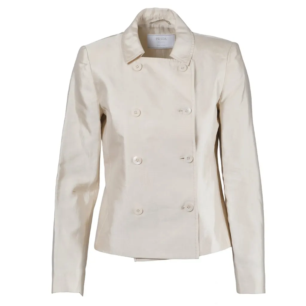 Prada Pearl Pink Blazer and Skirt Set - '10s Pink Good - Inside View