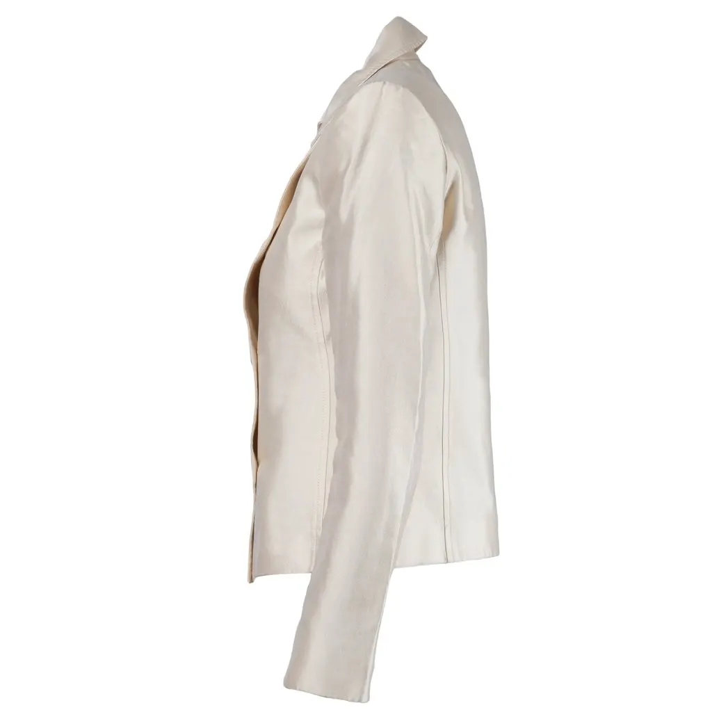 Prada Pearl Pink Blazer and Skirt Set - '10s Pink Good - Model View