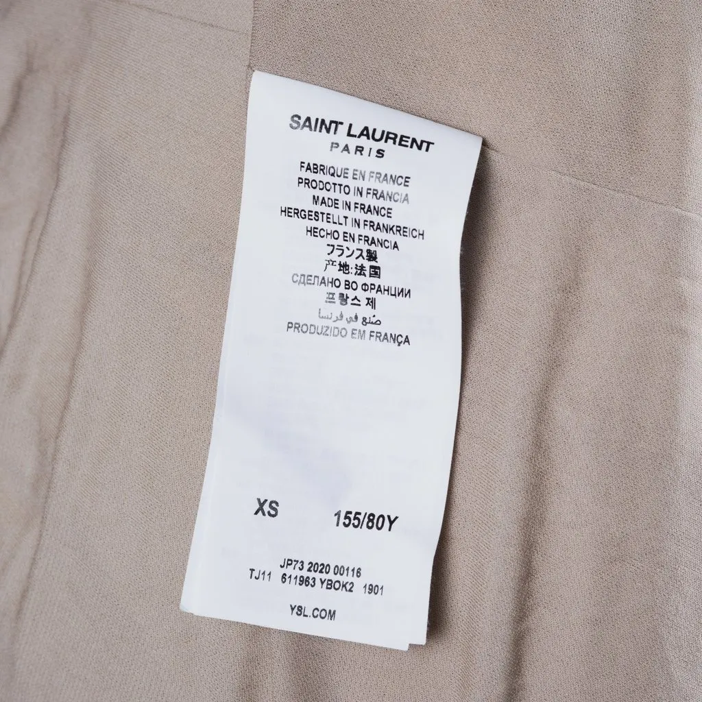 Saint Laurent Silver Sequin Embellished Mini Dress - '20s Silver Good - Box View