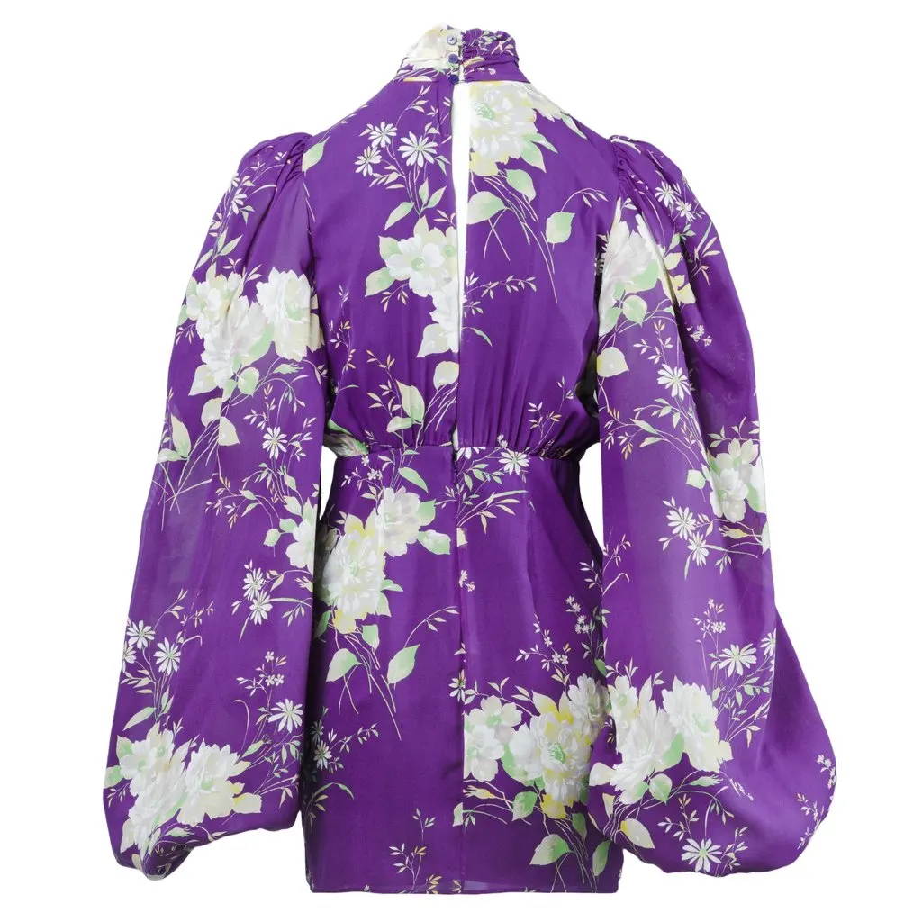 Unsigned The Attico Gobi Floral Print Mini Dress - '10s Red Good - Inside View
