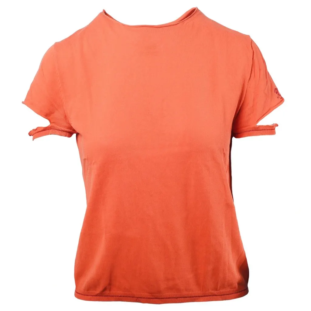 Roberto Cavalli Red T-Shirt - '10s Red Cotton Good - Front View