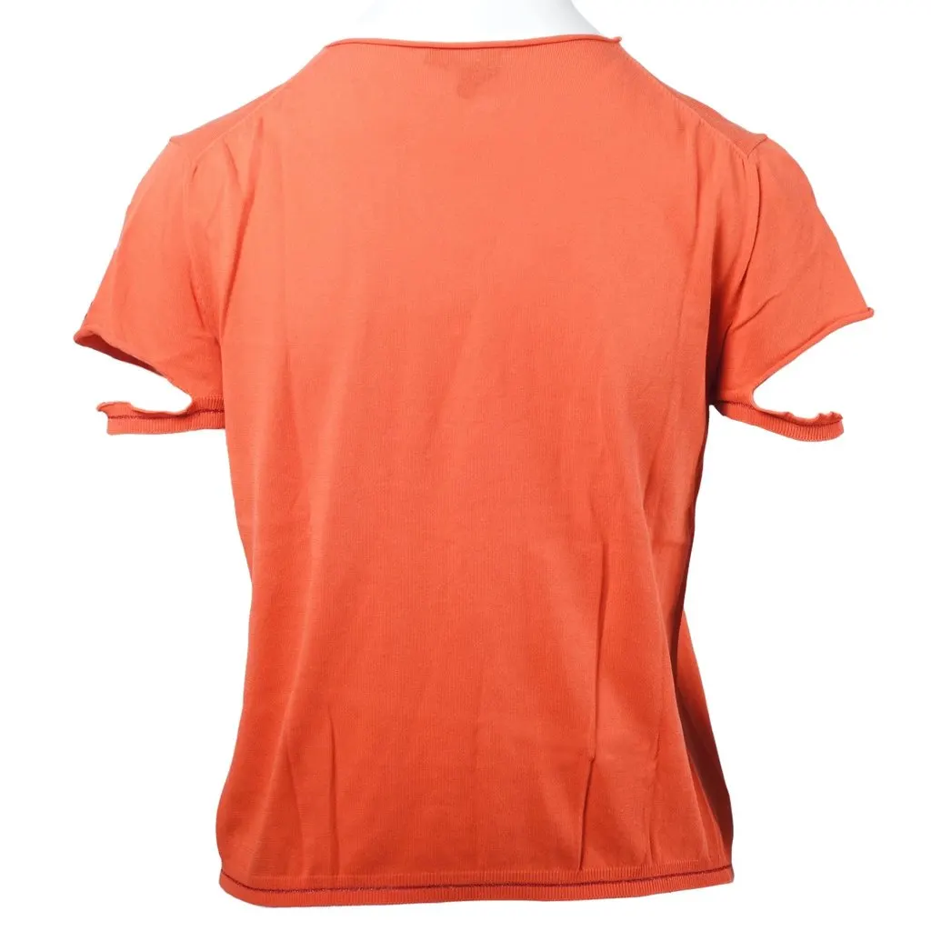 Roberto Cavalli Red T-Shirt - '10s Red Cotton Good - Inside View