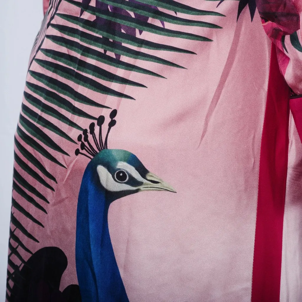 Unsigned For Restless Sleepers Long Silk Dress - '10s Red Silk Good - Box View